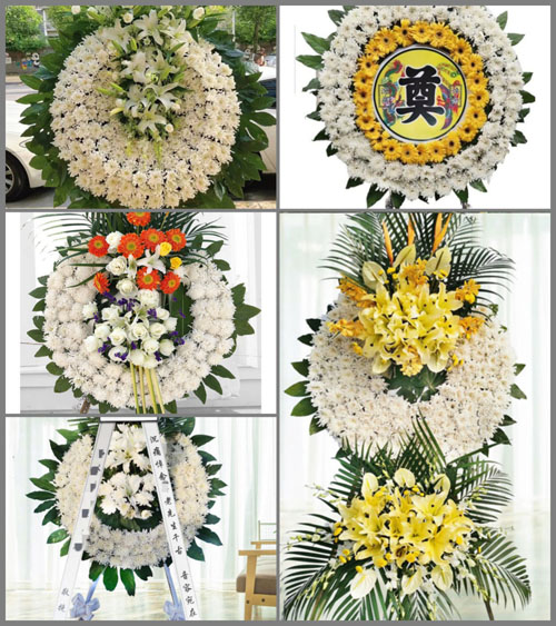安徽安庆市潜山县水吼镇三里村花圈速递